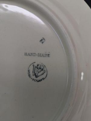 Pair of Polish Hand Made Pottery Plates