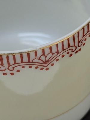 Vintage MB Porcelain Demitasse Cups and Saucers- Made in Occupied Japan