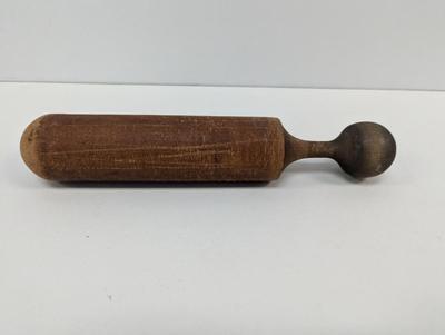 Vintage Wooden Strainer Masher Or Herb Pestle