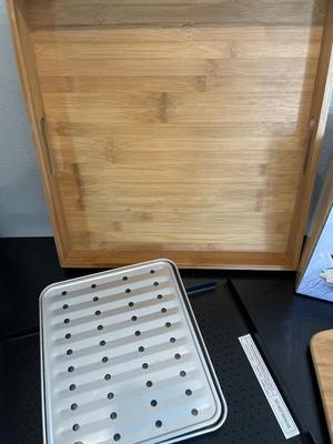 Raclette Grill & bamboo trays/serving boards
