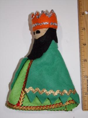 Hand crafted wise man tree ornament