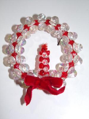 Hand crafted wired bead tree ornament