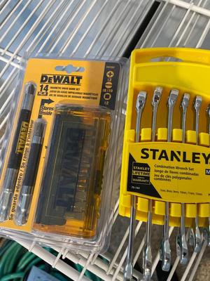 Desalt drive set, Stanley wrenches