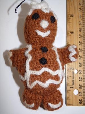 Gingerbread man tree ornament