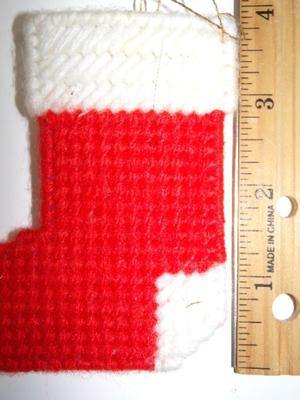 Christmas sock tree ornament