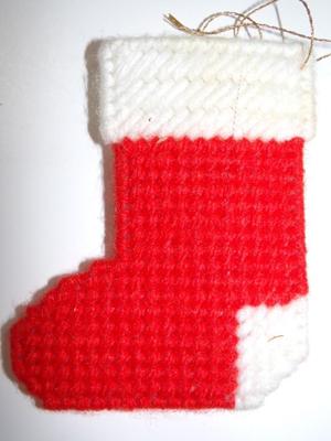 Christmas sock tree ornament