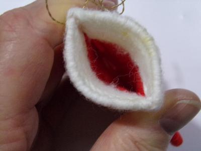 Christmas sock tree ornament