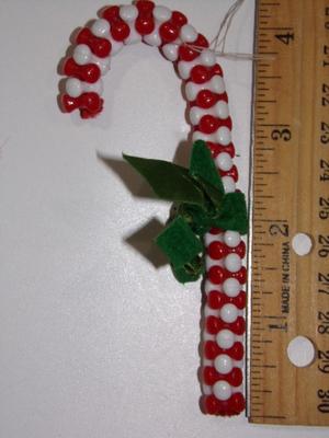Candy cane tree ornament