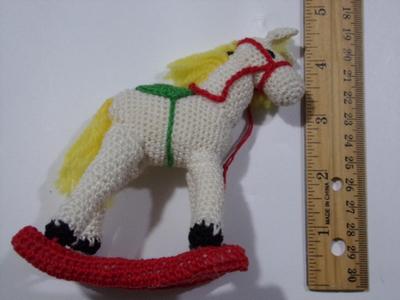 Rocking horse tree or mantel ornament
