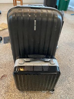Hard-sided suitcases