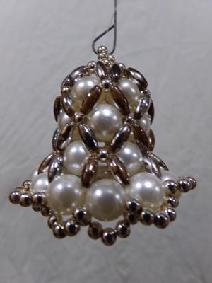 Hand crafted Christmas bell, small tree ornament