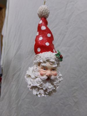 Ceramic Santa tree ornament