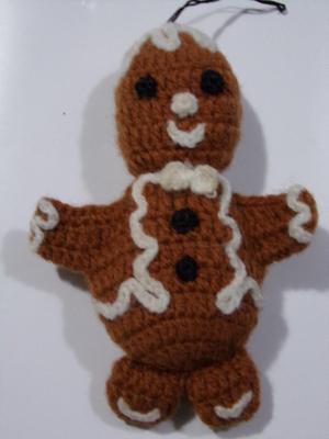 Gingerbread man tree ornament
