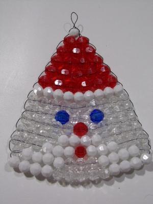 Santa caricature tree ornament