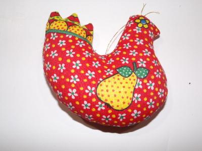 Christmas chicken tree ornament