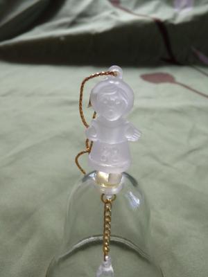 Christmas tree ornament glass bell