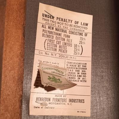 LOT 1: Solid Wood Dining Table with Henredon Cane Back Chairs