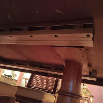 LOT 1: Solid Wood Dining Table with Henredon Cane Back Chairs