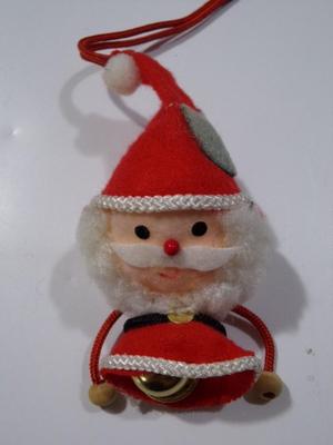 Ity bity Santa tree ornament w/bell