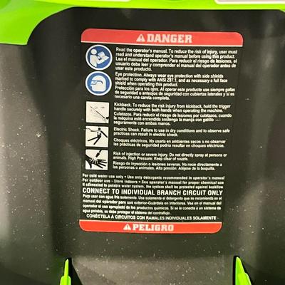 LOT 86B: Greenworks Electric 1600 psi Pressure Washer