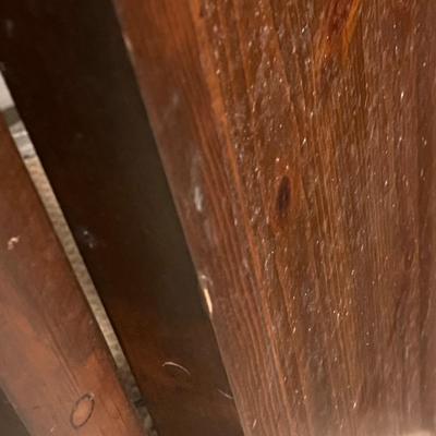 LOT 87B: Vintage Wood 5-Panel Privacy Screen