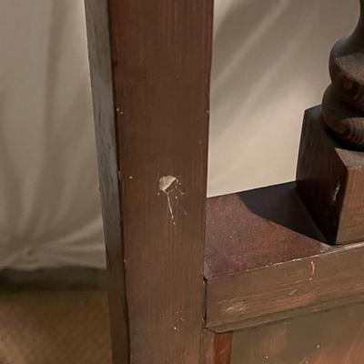 LOT 87B: Vintage Wood 5-Panel Privacy Screen