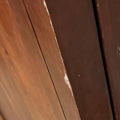 LOT 87B: Vintage Wood 5-Panel Privacy Screen