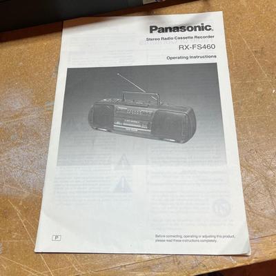 LOT 91B: Panasonic Stereo Radio Cassette Player - RX-FS460