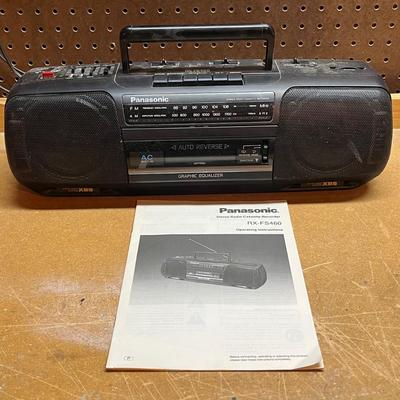LOT 91B: Panasonic Stereo Radio Cassette Player - RX-FS460