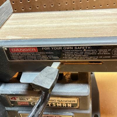 LOT 92B: Craftsman Power Bench Tools - Grinder and Sander