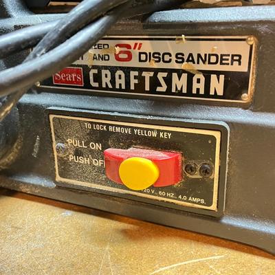 LOT 92B: Craftsman Power Bench Tools - Grinder and Sander