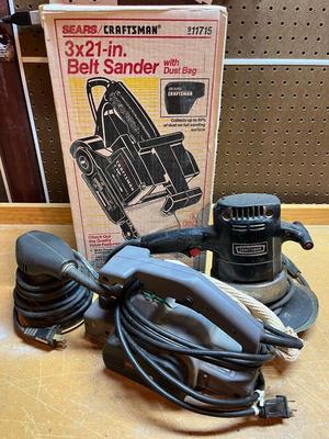 LOT 93B: Power Tool Lot - Sanders - Craftsman, Skil
