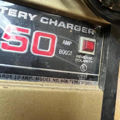 LOT 99B: Socket Set, Battery Charger, Shop Light and More