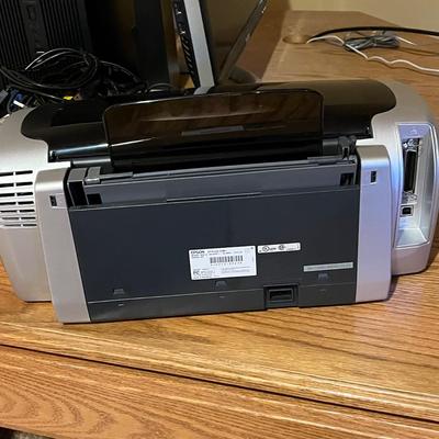 LOT 104B: HP PC Desktop Computer w/ Windows 10, Dell Monitor, Epson Printer & More