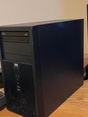 LOT 104B: HP PC Desktop Computer w/ Windows 10, Dell Monitor, Epson Printer & More