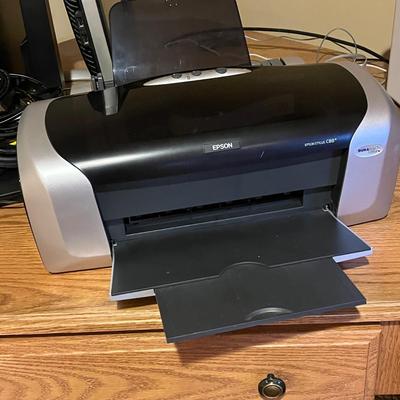 LOT 104B: HP PC Desktop Computer w/ Windows 10, Dell Monitor, Epson Printer & More