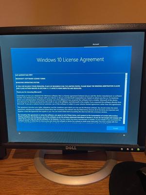 LOT 104B: HP PC Desktop Computer w/ Windows 10, Dell Monitor, Epson Printer & More