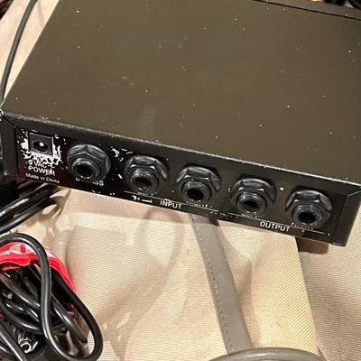 LOT 105B: Big Music Lot - Guitar Case, Sheet Music Stand and Books, Instrument and Mic Stands and More