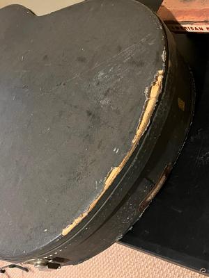 LOT 105B: Big Music Lot - Guitar Case, Sheet Music Stand and Books, Instrument and Mic Stands and More