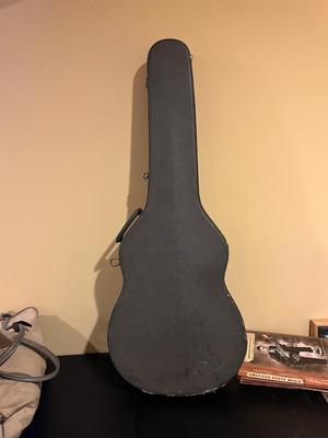LOT 105B: Big Music Lot - Guitar Case, Sheet Music Stand and Books, Instrument and Mic Stands and More