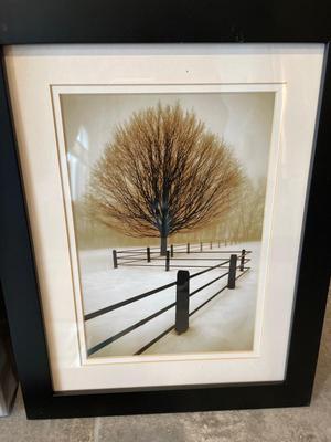 1 canvas, tree & “Bird Dog” wall art