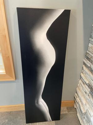 Female silhouette canvas