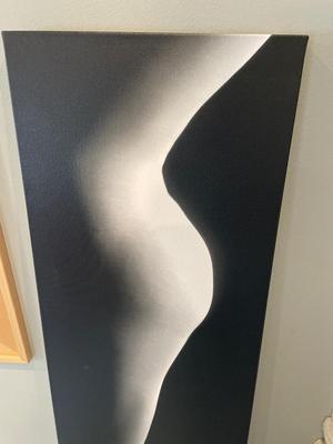 Female silhouette canvas