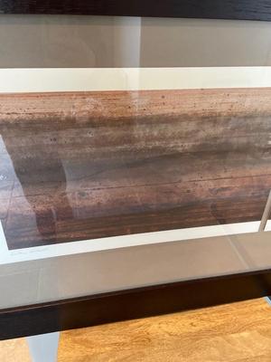 “Earthen Abstract” by Timothy Meyerring con Thymann Framed w/glass wall art