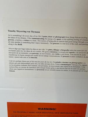 “Earthen Abstract” by Timothy Meyerring con Thymann Framed w/glass wall art