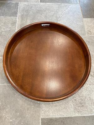 Large wooden tray