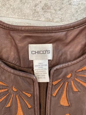 Leather Chicos jacket