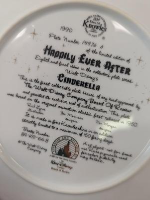 Walt Disney Edwin M. Knowles Cinderella Plates