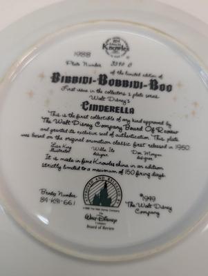 Walt Disney Edwin M. Knowles Cinderella Plates