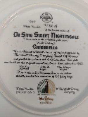 Walt Disney Edwin M. Knowles Cinderella Plates